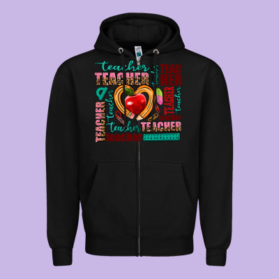 Teacher Zipper Hoodie Designed By Adodesignshop