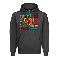 Charcoal Heather teacher Zipper Hoodie - AdoDesignShop