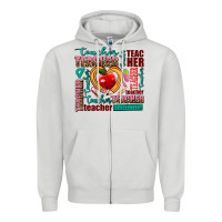 Dove Grey teacher Zipper Hoodie - AdoDesignShop