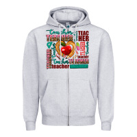 Heather Grey teacher Zipper Hoodie - AdoDesignShop