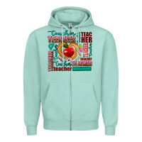 Seafoam teacher Zipper Hoodie - AdoDesignShop