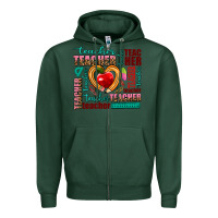 Sports Green teacher Zipper Hoodie - AdoDesignShop