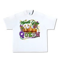 White mardi gras queen Urban Heavy Tee - FaDigitalArtStudio