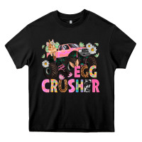 Black Egg crusher Easter Day Heavy Core Tee - HowdyJamesFarm