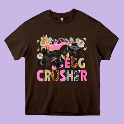 Egg Crusher Easter Day Heavy Core Tee Designed By Howdyjamesfarm