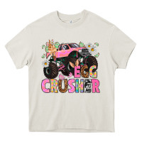Cream Egg crusher Easter Day Heavy Core Tee - HowdyJamesFarm