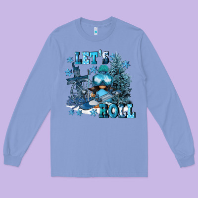 Let's Roll Long Sleeve Tee Designed By Fadigitalartstudio