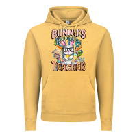 Vintage Mustard Bunny's Favorite Teacher Easter Day Vintage Hoodie - FaDigitalArtStudio