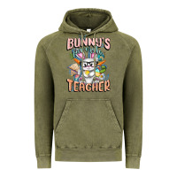 Vintage Olive Bunny's Favorite Teacher Easter Day Vintage Hoodie - FaDigitalArtStudio