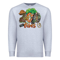 Heather Grey zoo vibes Premium Sweatshirt - JahusDesignShop