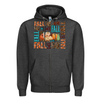 Charcoal Heather fall fall  amd pumpkins Zipper Hoodie - AdoDesignShop