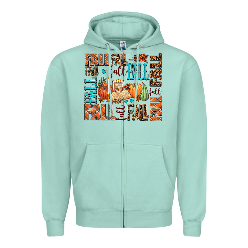 Fall Fall  Amd Pumpkins Zipper Hoodie by AdoDesignShop | Teevron
