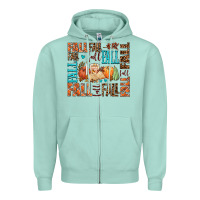 Seafoam fall fall  amd pumpkins Zipper Hoodie - AdoDesignShop