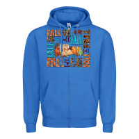 True Royal fall fall  amd pumpkins Zipper Hoodie - AdoDesignShop