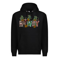 Black howdy Premium Hoodie - SublimationCraftShop