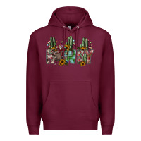 Burgundy howdy Premium Hoodie - SublimationCraftShop