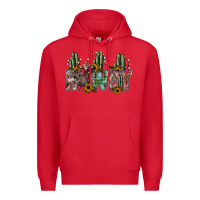 Red howdy Premium Hoodie - SublimationCraftShop