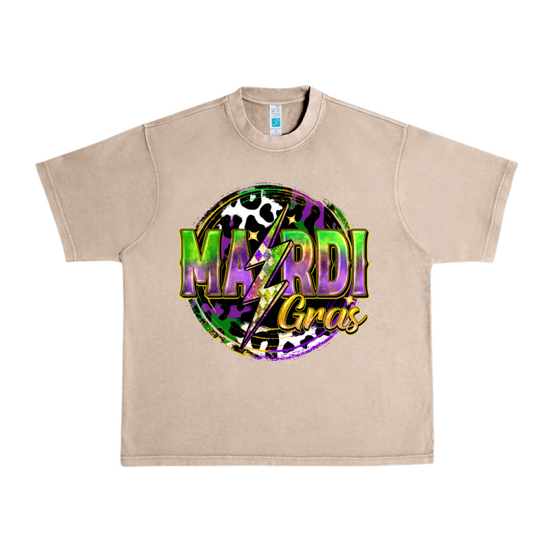 Mardi Gras Lightning Urban Heavy Tee by FaDigitalArtStudio | Teevron