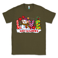 Love Christmas Snowman Classic Tee | Teevron