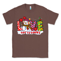 Chestnut love christmas snowman Classic Tee - CowGirlArtShop