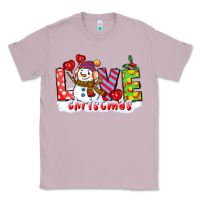 Lilac love christmas snowman Classic Tee - CowGirlArtShop