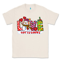 Natural love christmas snowman Classic Tee - CowGirlArtShop