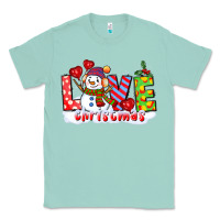 Seafoam love christmas snowman Classic Tee - CowGirlArtShop