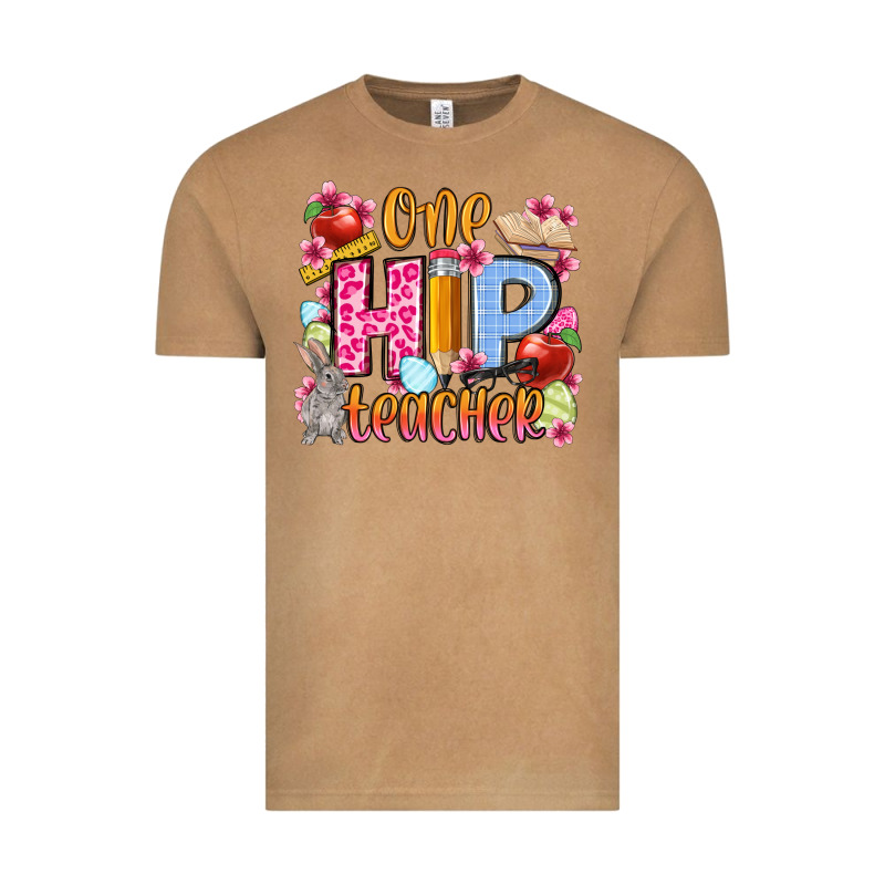 Easter Day One Hip Teacher Vintage Tee by OliviaCreatesArt | Teevron