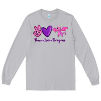 Moon Dust Peace Love Dragons Long Sleeve Tee - RanaPortraitStore