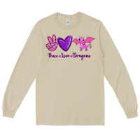 Mushroom Peace Love Dragons Long Sleeve Tee - RanaPortraitStore