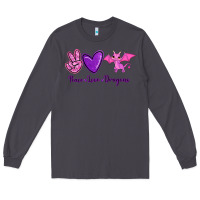 Smoke Peace Love Dragons Long Sleeve Tee - RanaPortraitStore