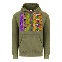 Vintage Olive Mardi Gras Brushstrokes Vintage Hoodie - BundleAndBundleShop