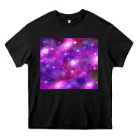 Black colorful abstract galaxy black and purple Heavy Core Tee - TumblerDesignByShophia