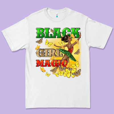 Black Girl Magic Premium Tee Designed By Cowgirlartshop