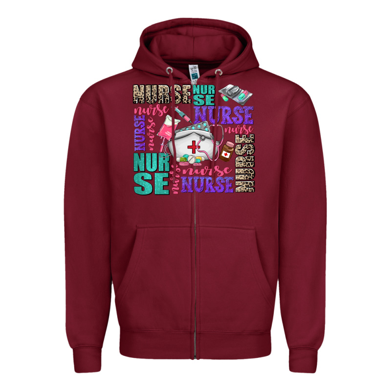 Nurse Nurse Nurse With Nurse Element Zipper Hoodie by AdoDesignShop | Teevron
