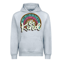 Heather Grey be kind   leopard Urban Hoodie - JahusDesignShop