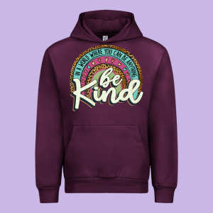 Be Kind   Leopard Urban Hoodie Designed By Jahusdesignshop