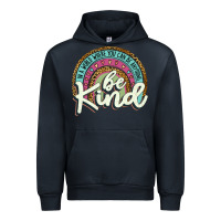 Navy be kind   leopard Urban Hoodie - JahusDesignShop