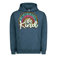 Pigment Midnight Navy be kind   leopard Urban Hoodie - JahusDesignShop