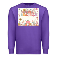 Purple teacher custom name Premium Sweatshirt - JahusDesignShop