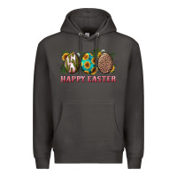 Smoke Happy Easter With Western Eggs And Sunflowers Premium Hoodie - RanaPortraitStore