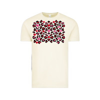 Valentine's Day Leopard And Heart Background Vintage Tee | Teevron