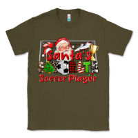 Army Green santas favorite soccer player Classic Tee - CowGirlArtShop