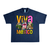 Navy viva mexico mexican coffee cups Urban Heavy Tee - FaDigitalArtStudio