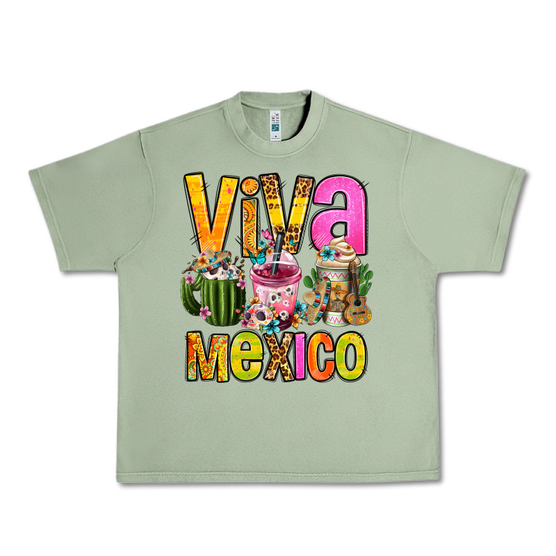 Viva Mexico Mexican Coffee Cups Urban Heavy Tee by FaDigitalArtStudio | Teevron