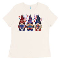 Bone 4th Of July gnomies with stars Ladies Tee - HowdyJamesFarm