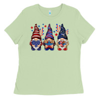 Matcha 4th Of July gnomies with stars Ladies Tee - HowdyJamesFarm