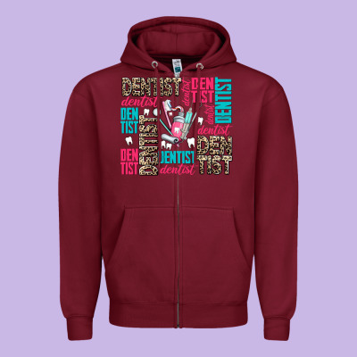 Dentist Zipper Hoodie Designed By Adodesignshop