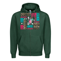 Sports Green dentist Zipper Hoodie - AdoDesignShop
