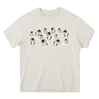 Cream cute penguin Heavy Core Tee - TumblerDesignByShophia